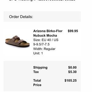 Arizona Birkenstock shoes